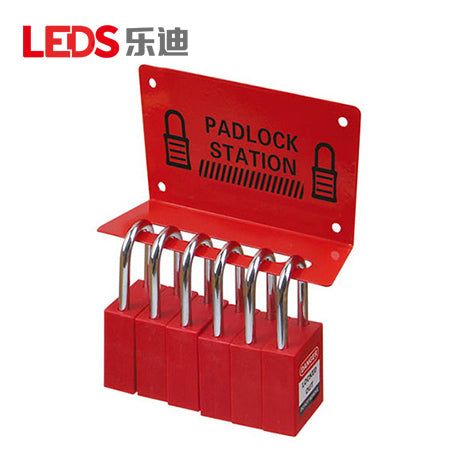 LDS41 - 5-Lock Metal Padlock Rack