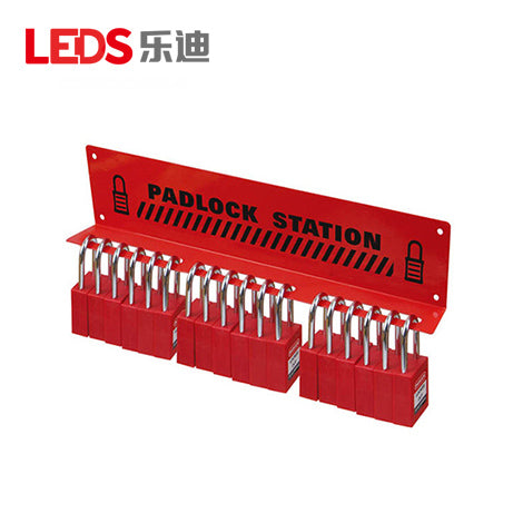 LDS43 - 15-Lock Metal Padlock Rack