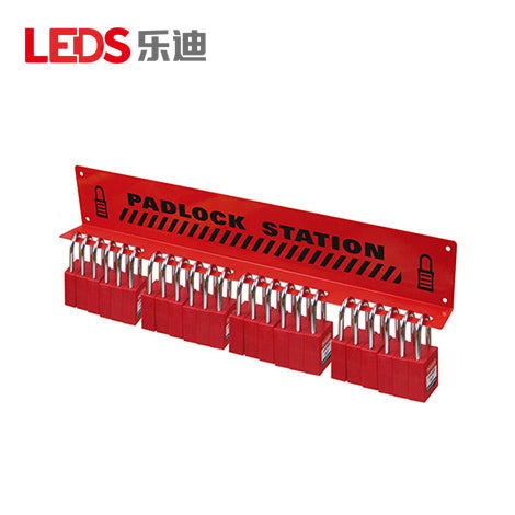 LDS44 - 20-Lock Metal Padlock Rack